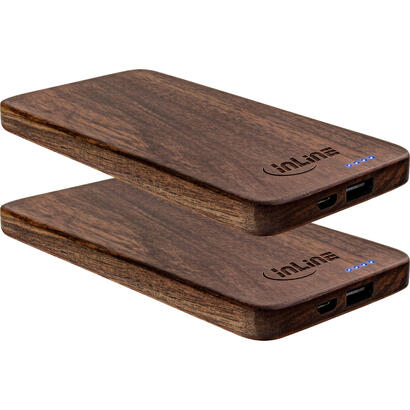 2pcs-inline-usb-powerbank-5000mah-woodplate-with-led-display-real-walnut-wood