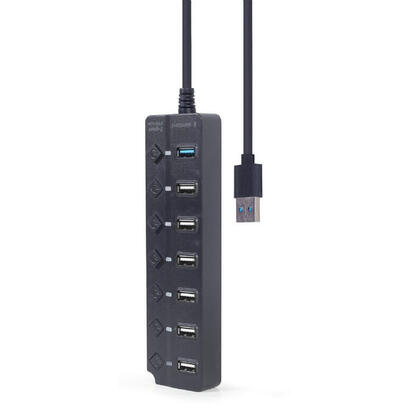 gembird-hub-7-puertos-usb-1-x-usb-31-6-x-usb-20-with-switches-black-uhb-u3p1u2p6p-01