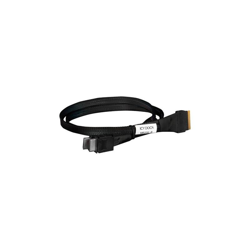 cable-icy-box-slimsas-x8-sff-8654-2x-oculink-x4-sff-8611-negro-50cm-mb206l-b