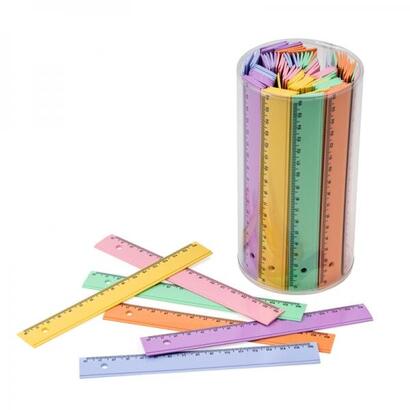 faibo-bote-de-100-reglas-de-pvc-de-16cm-colores-pastel-surtidos