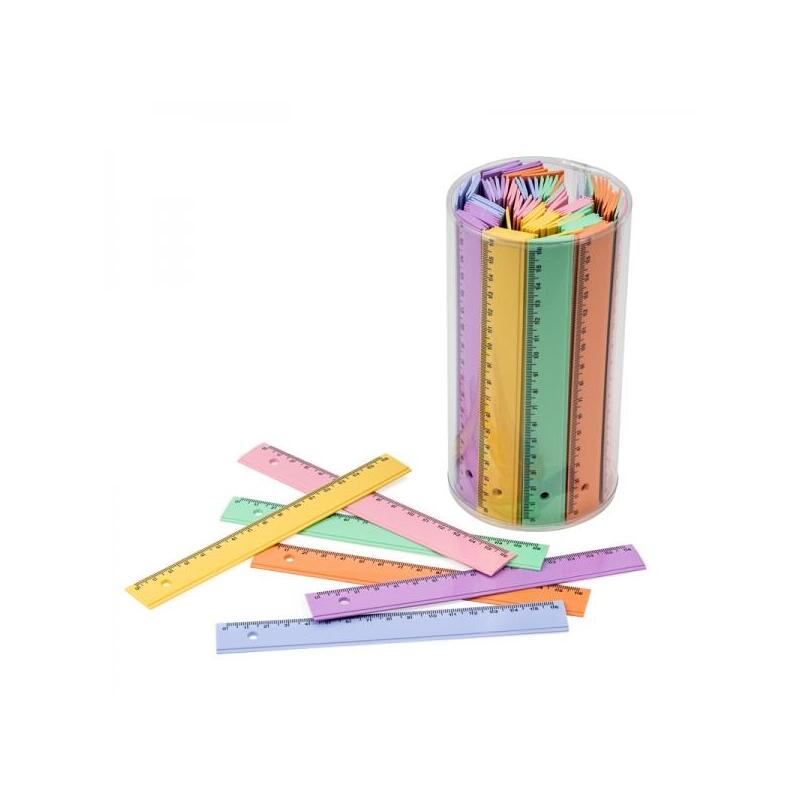 faibo-bote-de-100-reglas-de-pvc-de-16cm-colores-pastel-surtidos