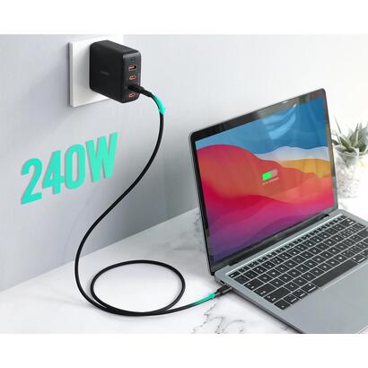 aukey-cb-scc241-usb-c-power-delivery-pd-240w-5a-20v-1m-nylon-negro