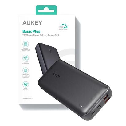 aukey-pb-n74s-power-bank-20000mah-225w-qc-30-pd-30-5xusb-scp-lcd-negro