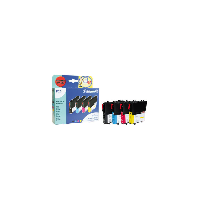 pelikan-cartucho-brother-p20-lc985-multipack-compatible