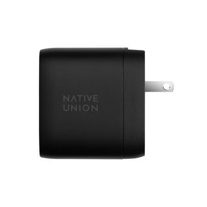 native-union-67w-dual-usb-c-fast-gan-pd-wall-charger-black