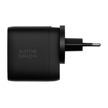 native-union-67w-dual-usb-c-fast-gan-pd-wall-charger-black