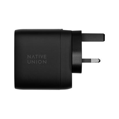 native-union-67w-dual-usb-c-fast-gan-pd-wall-charger-black