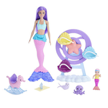 muneca-barbie-mattel-sirena-juego-de-cuidado-con-merbaby-y-foca