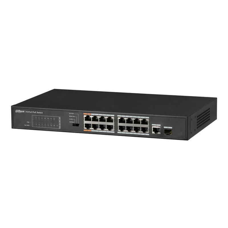 dahua-pfs3117-16et-135-switch-poe-16-puertos-10100-1-combo-gigabit-rj45sfp-uplink-135w-nomanejable-layer2