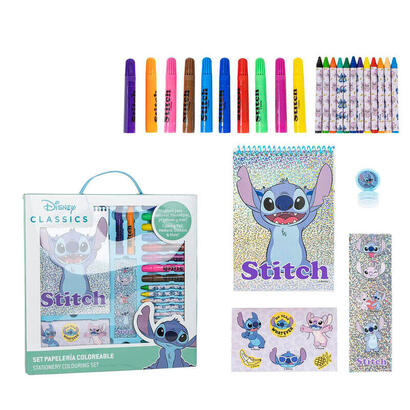 set-papeleria-coloreable-stitch-disney