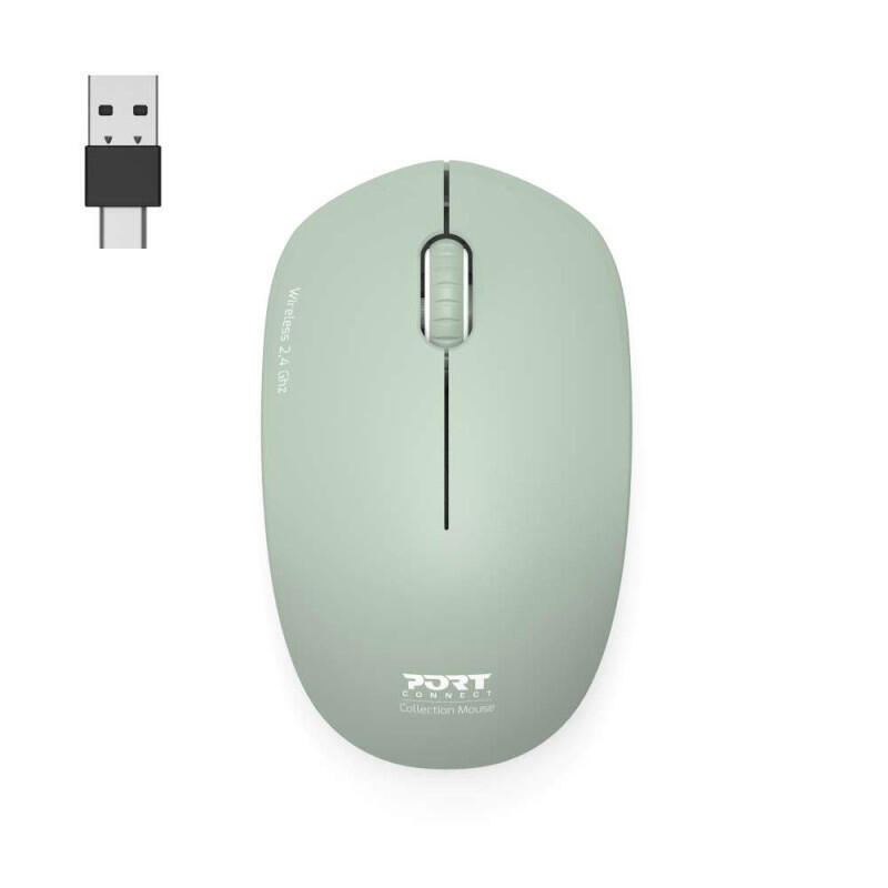 port-connect-wireless-collection-mouse-usb-a-a-usb-c-dongle-24ghz-1600dpi-olive