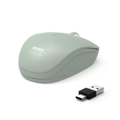 port-connect-wireless-collection-mouse-usb-a-a-usb-c-dongle-24ghz-1600dpi-olive