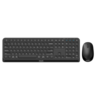 teclado-ingles-philips-spt6407b-wireless-combo-negro-us-international