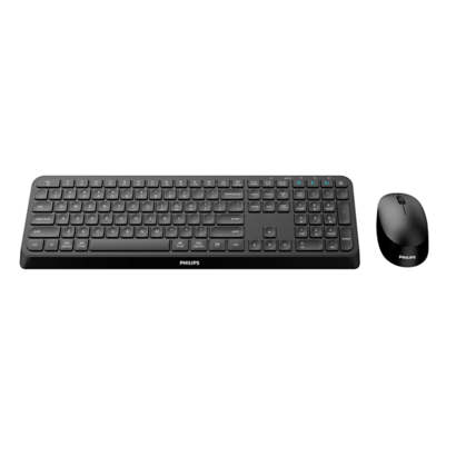 teclado-ingles-philips-spt6407b-wireless-combo-negro-us-international