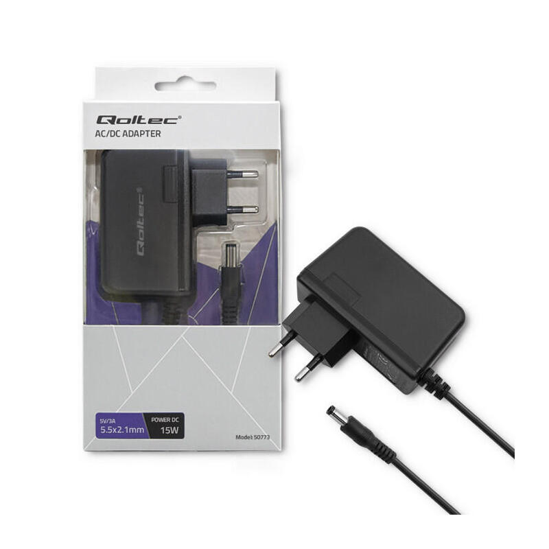 qoltec-50773-plug-in-power-supply-15w-5v-3a-55x21 qoltec-50773-plug-in-power-supply-15w-5v-3a-55x21