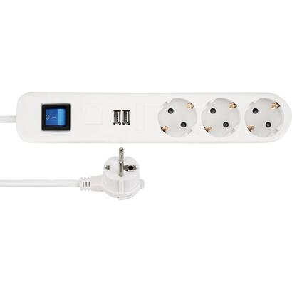 rev-socket-strip-ice-3-fold-usb-switch-14m-white