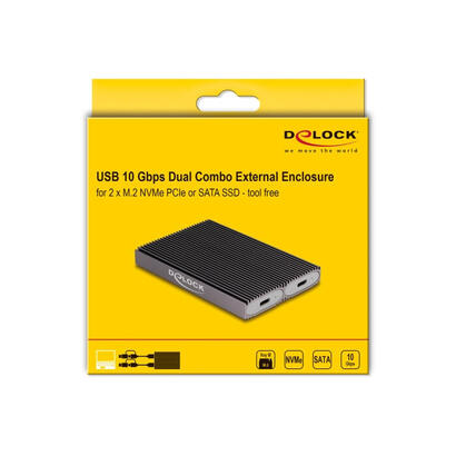 delock-42028-caja-externa-usb-type-c-dual-combo-para-2-x-ssd-m2-nvme-pcie-o-sata-sin-herramientas