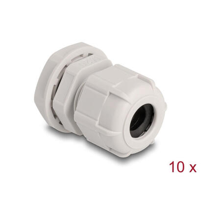 delock-60655-prensacables-m20-10-piezas-gris