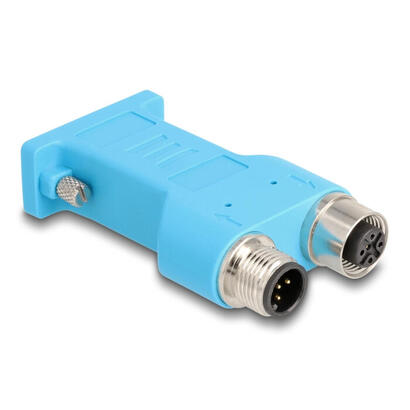 delock-60665-d-sub-9-hembra-a-m12-macho-y-hembra-divisor-de-bus-can-de-5-pines-con-codificacion-a-de-180-azul
