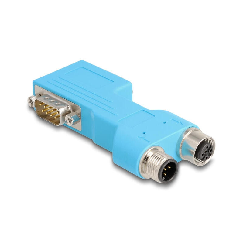 delock-60666-d-sub-9-macho-y-hembra-a-m12-macho-y-hembra-divisor-de-bus-can-de-5-pines-con-codificacion-a-90-azul