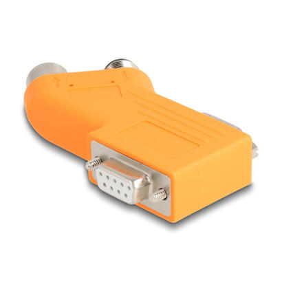 delock-60667-d-sub-9-macho-y-hembra-a-m12-macho-y-hembra-divisor-de-bus-can-de-5-pines-con-codificacion-a-35-naranja