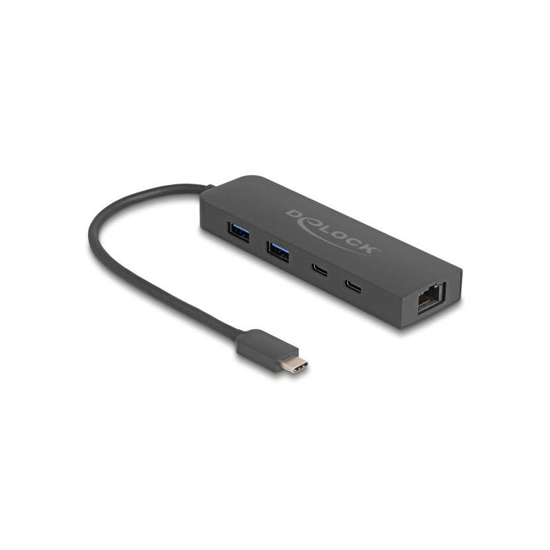 hub-delock-64110-de-interfaz-usb-32-gen-2-31-gen-2-type-c-10000-mbits-negro