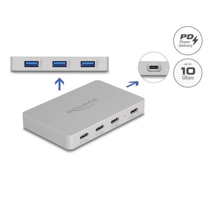 delock-64279-concentrador-usb-de-7-puertos-con-4-usb-type-c-hembra-y-3-usb-tipo-a-hembra-con-pd-82-w