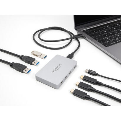 delock-64279-concentrador-usb-de-7-puertos-con-4-usb-type-c-hembra-y-3-usb-tipo-a-hembra-con-pd-82-w