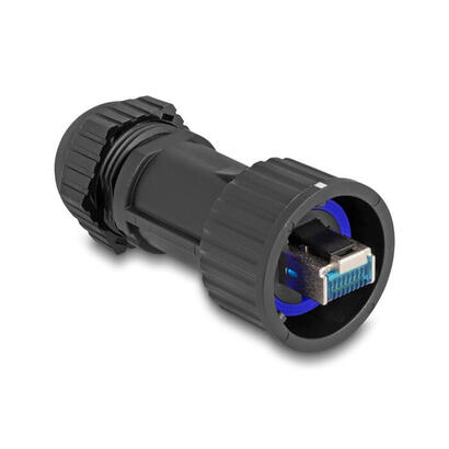 delock-67049-montaje-de-campo-macho-rj45-cat6a-con-acoplador-de-paso-ip68-resistente-al-polvo-y-al-agua-en-negro