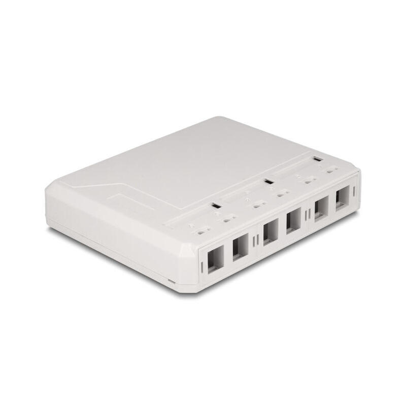 keystone-leergehause-6-port-fur-glasfaser-und-netzwerk-weiss