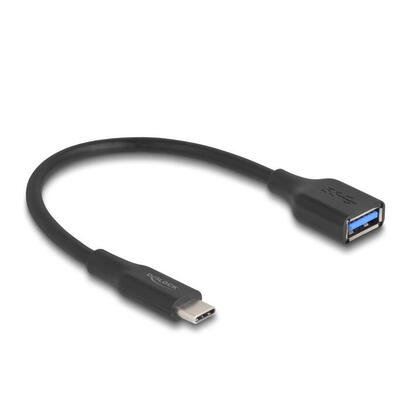delock-67179-adaptador-usb-10-gbps-usb-type-c-macho-a-hembra-tipo-a-19-cm-60-w-qc-30-negro