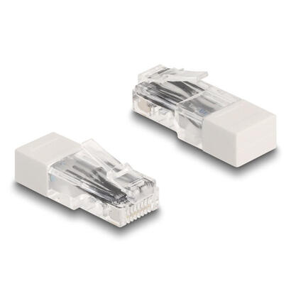 delock-67185-rj45-macho-con-resistencia-de-terminacion-120-ohmios-blanco