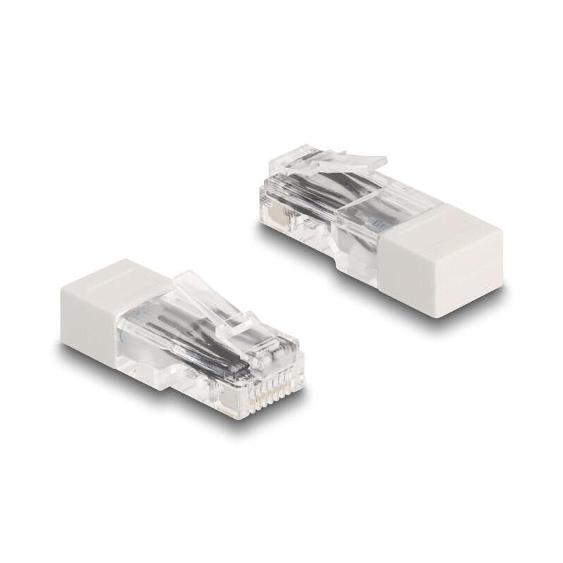 delock-67185-rj45-macho-con-resistencia-de-terminacion-120-ohmios-blanco