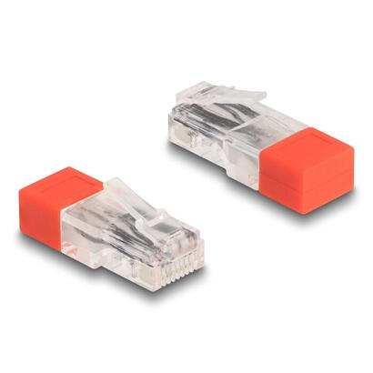 delock-67186-rj45-macho-con-resistencia-de-terminacion-120-ohmios-rojo