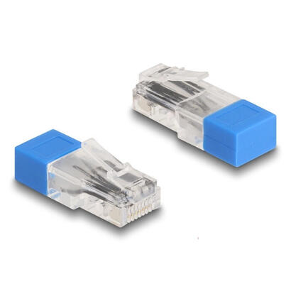 delock-67187-rj45-macho-con-resistencia-de-terminacion-120-ohmios-azul