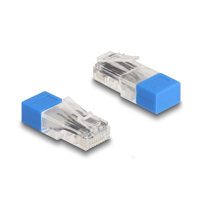 delock-67187-rj45-macho-con-resistencia-de-terminacion-120-ohmios-azul