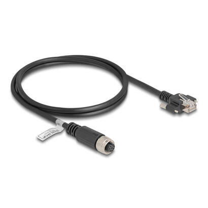 delock-m12-cable-a-kodiert-8-pin-hembra-a-rj45-macho-cat5e-ftp-1-m-negro