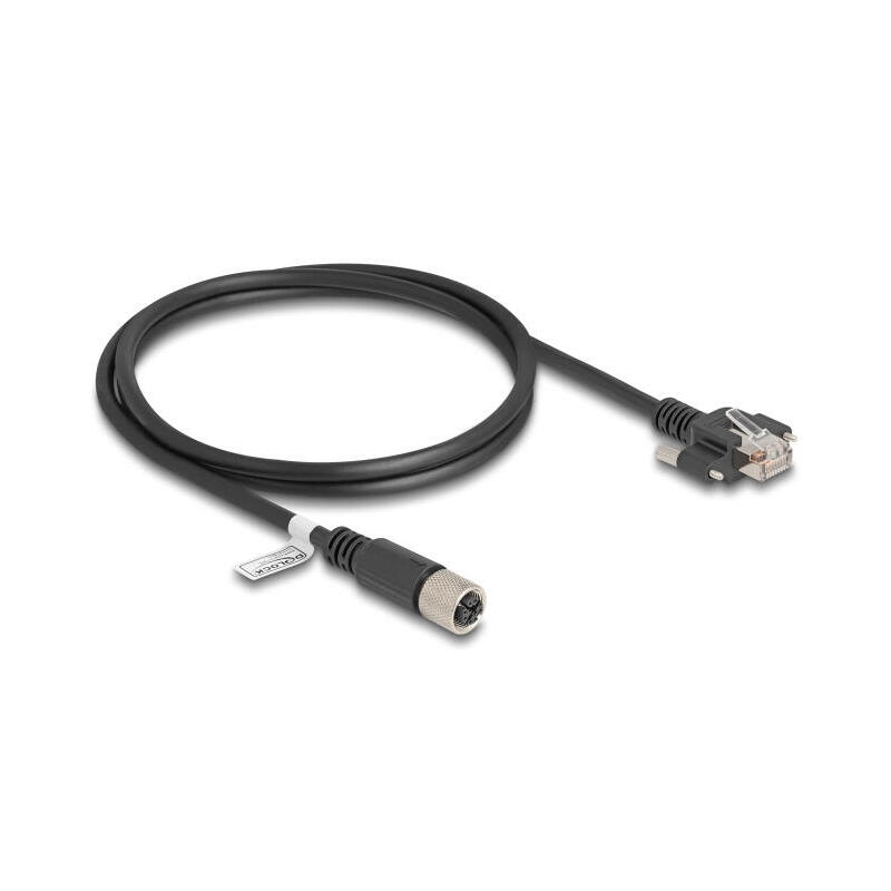 delock-m12-cable-x-kodiert-8-pin-hembra-a-rj45-macho-cat6a-sftp-1-m-negro