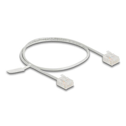 delock-rj45-cable-de-red-cat6-utp-ultra-slim-05-m-gris-con-kurzen-machon