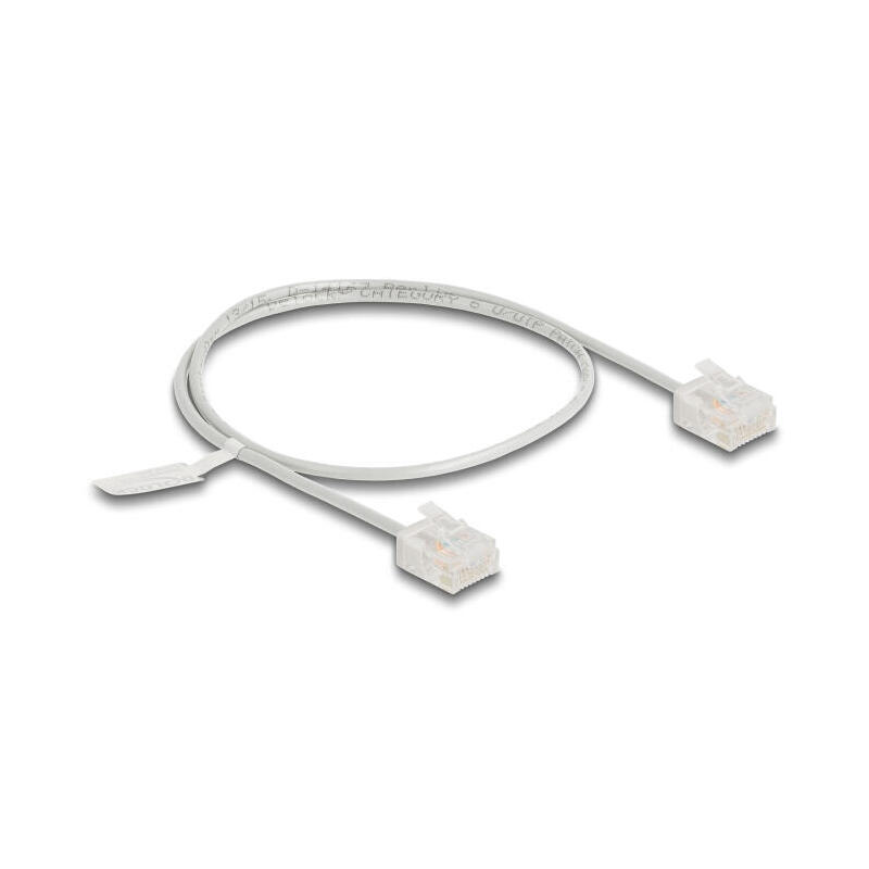delock-rj45-cable-de-red-cat6-utp-ultra-slim-05-m-gris-con-kurzen-machon delock-rj45-cable-de-red-cat6-utp-ultra-slim-05-m-gris-con-kurzen-machon