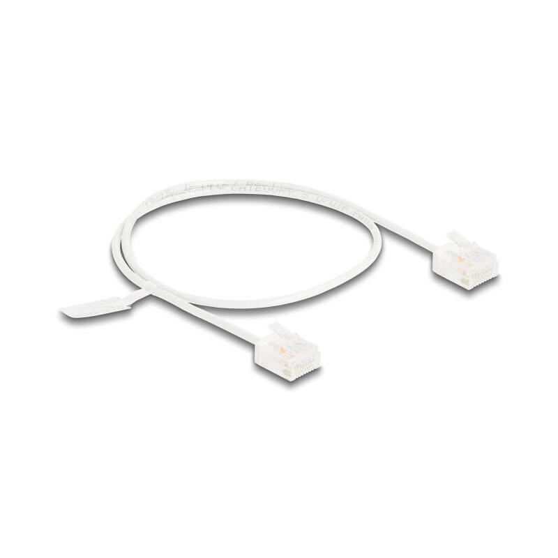 delock-rj45-cable-de-red-cat6-utp-ultra-slim-05-m-blanco-con-kurzen-machon delock-rj45-cable-de-red-cat6-utp-ultra-slim-05-m-blanco-con-kurzen-machon