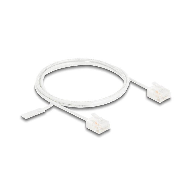 delock-rj45-cable-de-red-cat6-utp-ultra-slim-1-m-blanco-con-kurzen-machon delock-rj45-cable-de-red-cat6-utp-ultra-slim-1-m-blanco-con-kurzen-machon