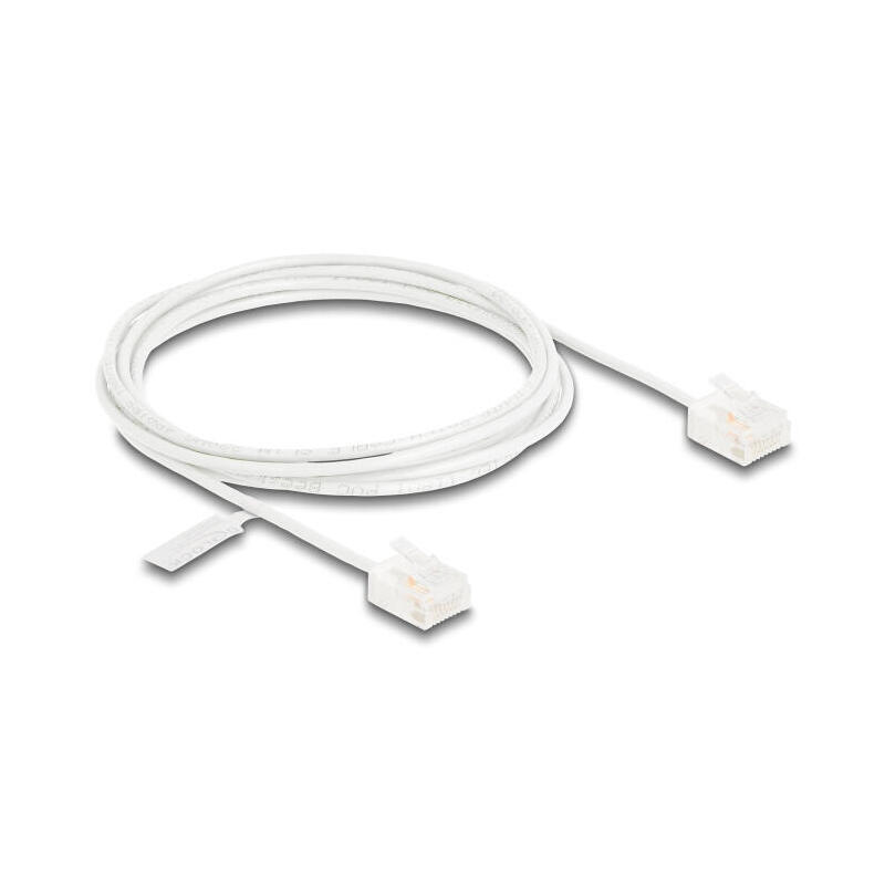delock-rj45-cable-de-red-cat6-utp-ultra-slim-2-m-blanco-con-kurzen-machon delock-rj45-cable-de-red-cat6-utp-ultra-slim-2-m-blanco-con-kurzen-machon