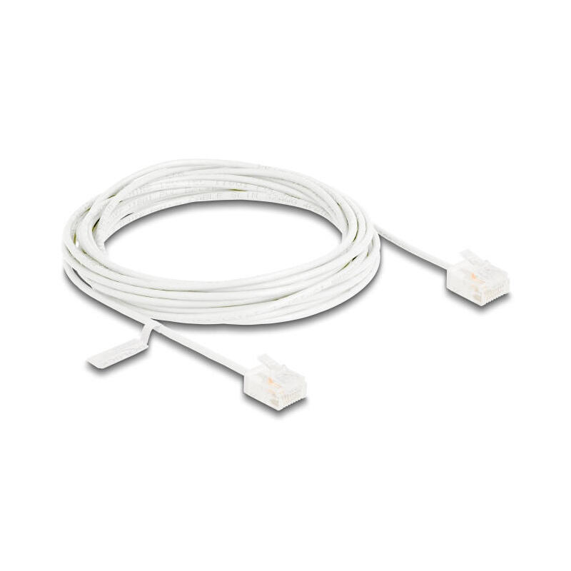 delock-rj45-cable-de-red-cat6-utp-ultra-slim-5-m-blanco-con-kurzen-machon delock-rj45-cable-de-red-cat6-utp-ultra-slim-5-m-blanco-con-kurzen-machon