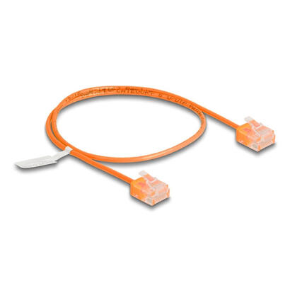 delock-rj45-cable-de-red-cat6-utp-ultra-slim-05-m-naranja-con-kurzen-machon