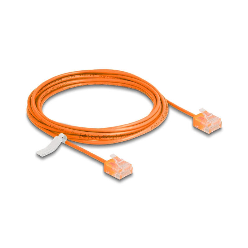 delock-rj45-cable-de-red-cat6-utp-ultra-slim-3-m-naranja-con-kurzen-machon