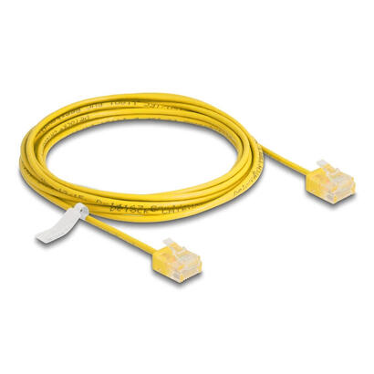 delock-rj45-cable-de-red-cat6-utp-ultra-slim-3-m-amarillo-con-kurzen-machon