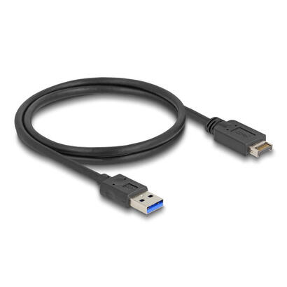 delock-85411-cable-usb-10-gbps-key-usb-tipo-e-a-20-pines-macho-a-usb-tipo-a-macho-80-cm