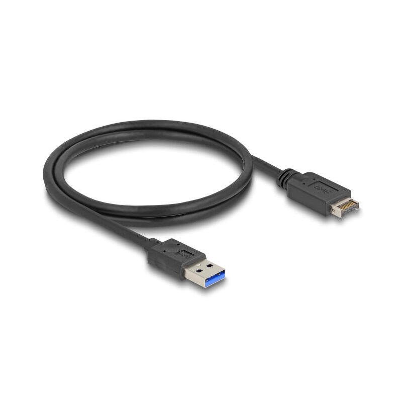 delock-85411-cable-usb-10-gbps-key-usb-tipo-e-a-20-pines-macho-a-usb-tipo-a-macho-80-cm