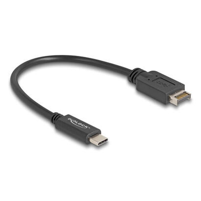 delock-85528-cable-usb-10-gbps-key-usb-tipo-e-a-20-pines-macho-a-usb-type-c-macho-25-cm